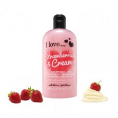 BA001_F010_ML Strawberries and Cream - Bath and Shower - 500 ml.